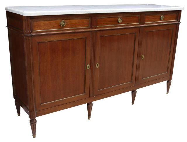 LOUIS XVI STYLE MARBLE TOP MAHOGANY 358754