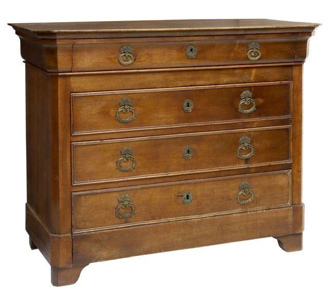 FRENCH CHARLES X PERIOD FOUR-DRAWER