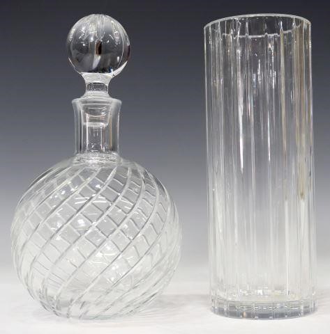 (2) FRENCH BACCARAT CRYSTAL VASE