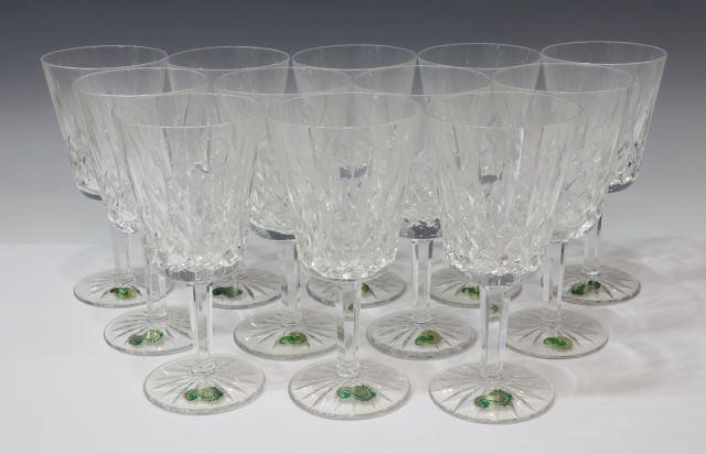 (12) WATERFORD 'LISMORE' CUT CRYSTAL