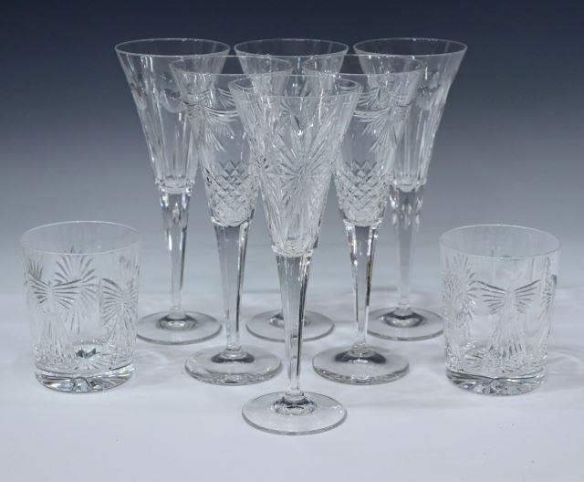 (8) WATERFORD MILLENNIUM SERIES CRYSTAL