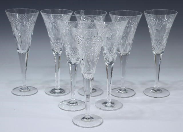 (8) WATERFORD MILLENNIUM SERIES CRYSTAL