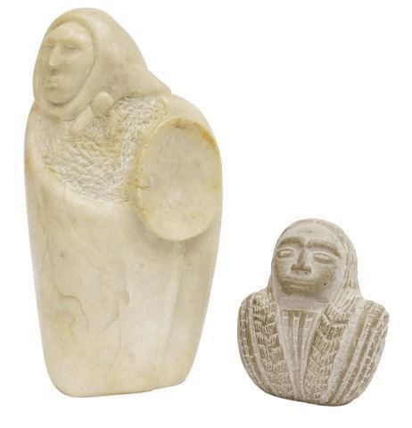  2 NATIVE AMERICAN CARVED STONE 358849