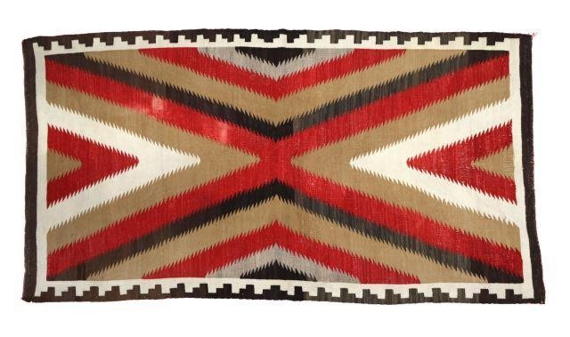 NATIVE AMERICAN HAND-WOVEN BLANKET,