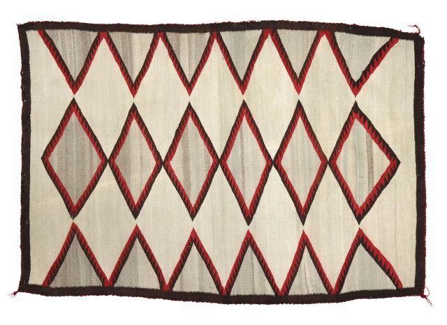 NATIVE AMERICAN HAND-WOVEN BLANKET,