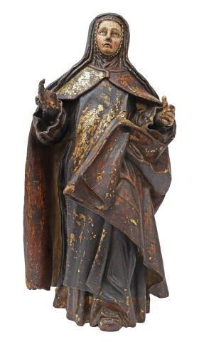 SPANISH SANTO FIGURE CARMELITE