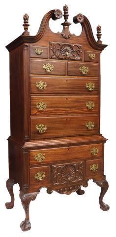 CHIPPENDALE STYLE CARVED MAHOGANY 3588d0