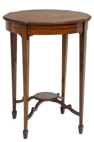 ENGLISH ADAMS STYLE INLAID MAHOGANY 3588da