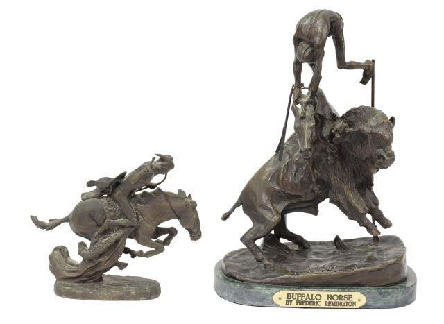 (2) AFTER REMINGTON WESTERN BRONZE