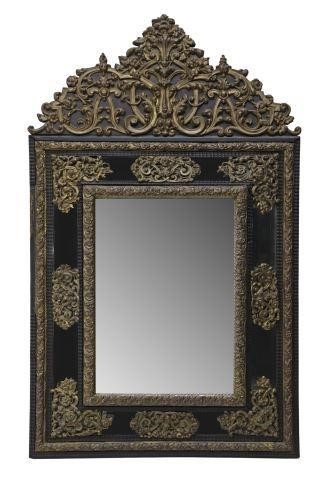 DUTCH EBONIZED WOOD BRASS WALL 358904