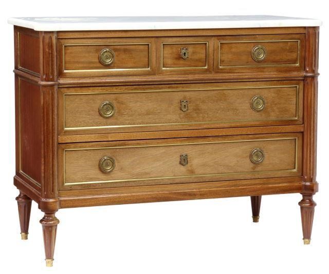 FRENCH LOUIS XVI STYLE MARBLE TOP 358910