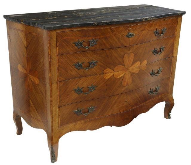 LOUIS XV STYLE MARBLE TOP MARQUETRY 358925