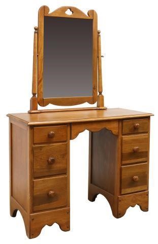 AMERICAN MIRRORED KNEEHOLE VANITY