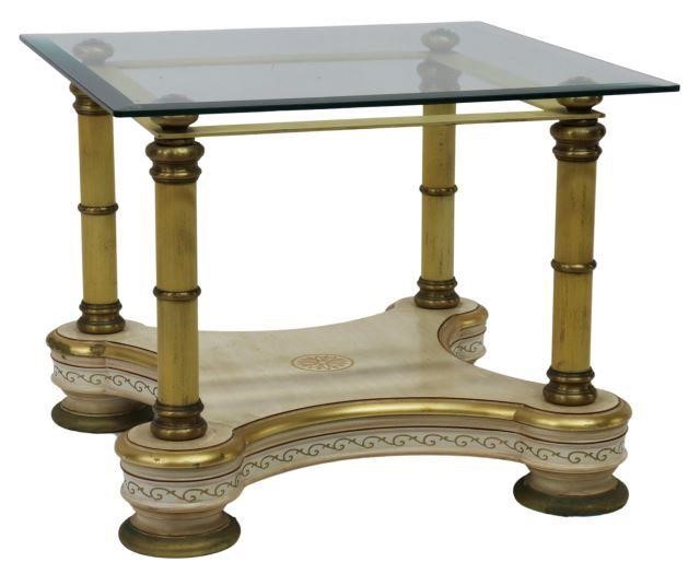 FRENCH GLASS TOP PARCEL GILT  358969