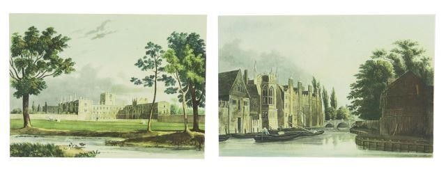  2 FRAMED CAMBRIDGE PRINTS AFTER 3589bf