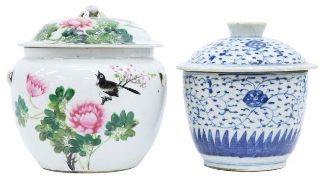 (2) CHINESE PORCELAIN LIDDED VESSELS(lot