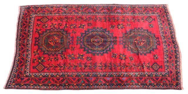 HAND-TIED PERSIAN SHIRAZ RUG, 9'8"