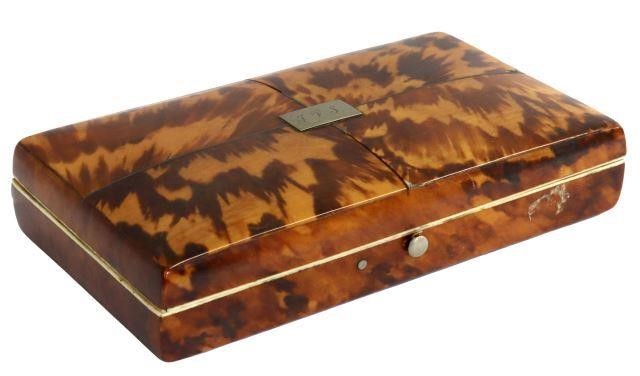 TORTOISE SHELL BOX WITH MOP SEWING