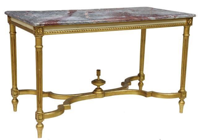 FRENCH LOUIS XVI STYLE MARBLE TOP 358a3f