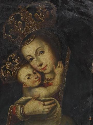 SPANISH COLONIAL MADONNA CHILD 358a74