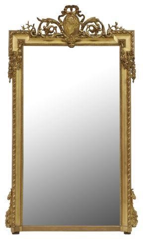 FRENCH NEOCLASSICAL GILTWOOD MIRROR  358a8c