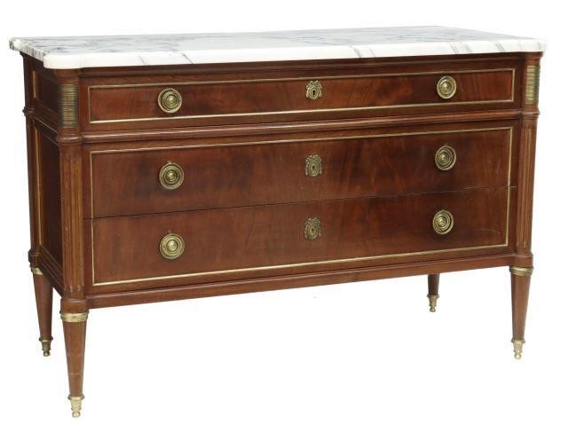 FRENCH LOUIS XVI STYLE MARBLE TOP 358afd