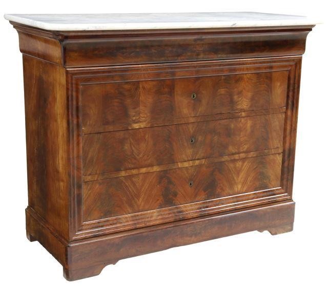FRENCH LOUIS PHILIPPE MARBLE TOP 358b20