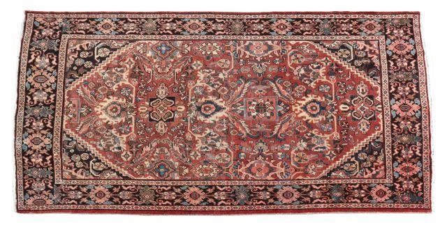 HAND-TIED PERSIAN MAHAL RUG, 10'1"