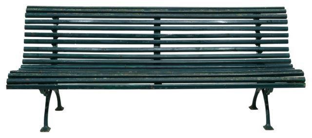 FRENCH SLATTED WOOD CAST IRON 358b38