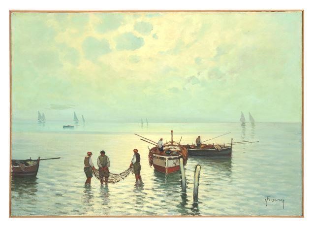 EDUARDO FORLENZA (1861-1934) FISHING