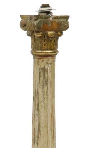 NEOCLASSICAL PARCEL GILT COLUMN