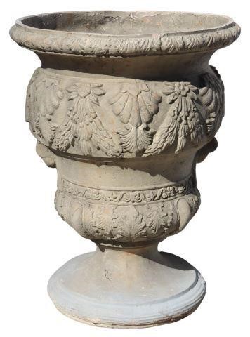 LARGE FAUX STONE GARDEN STATUARY