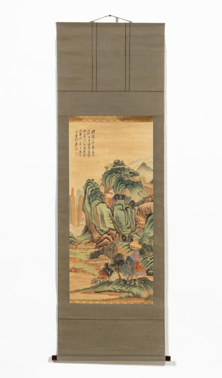 CHINESE SCROLL MOUNTAIN LANDSCAPE