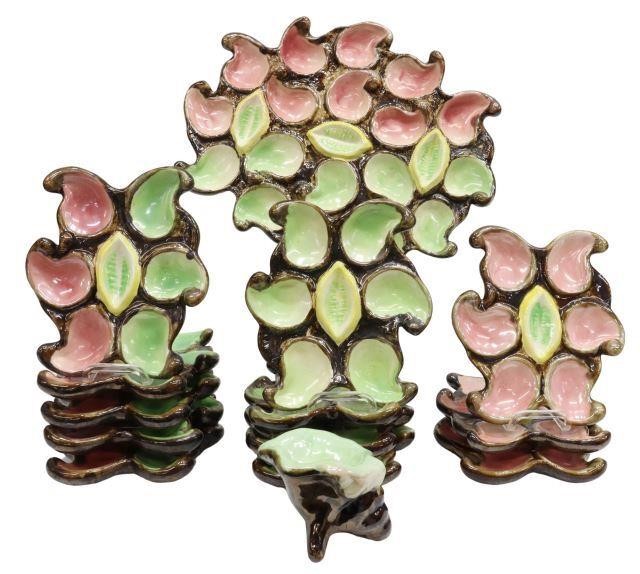  14 FRENCH FAIENCE OYSTER SERVICE lot 358d29