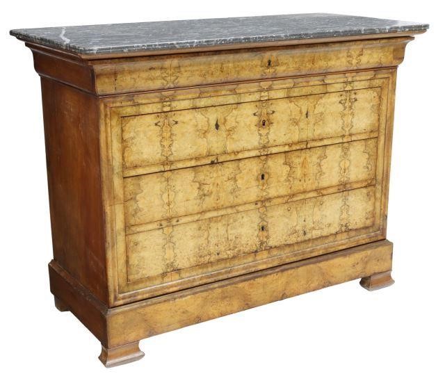 FRENCH LOUIS PHILIPPE MARBLE TOP 358d3c