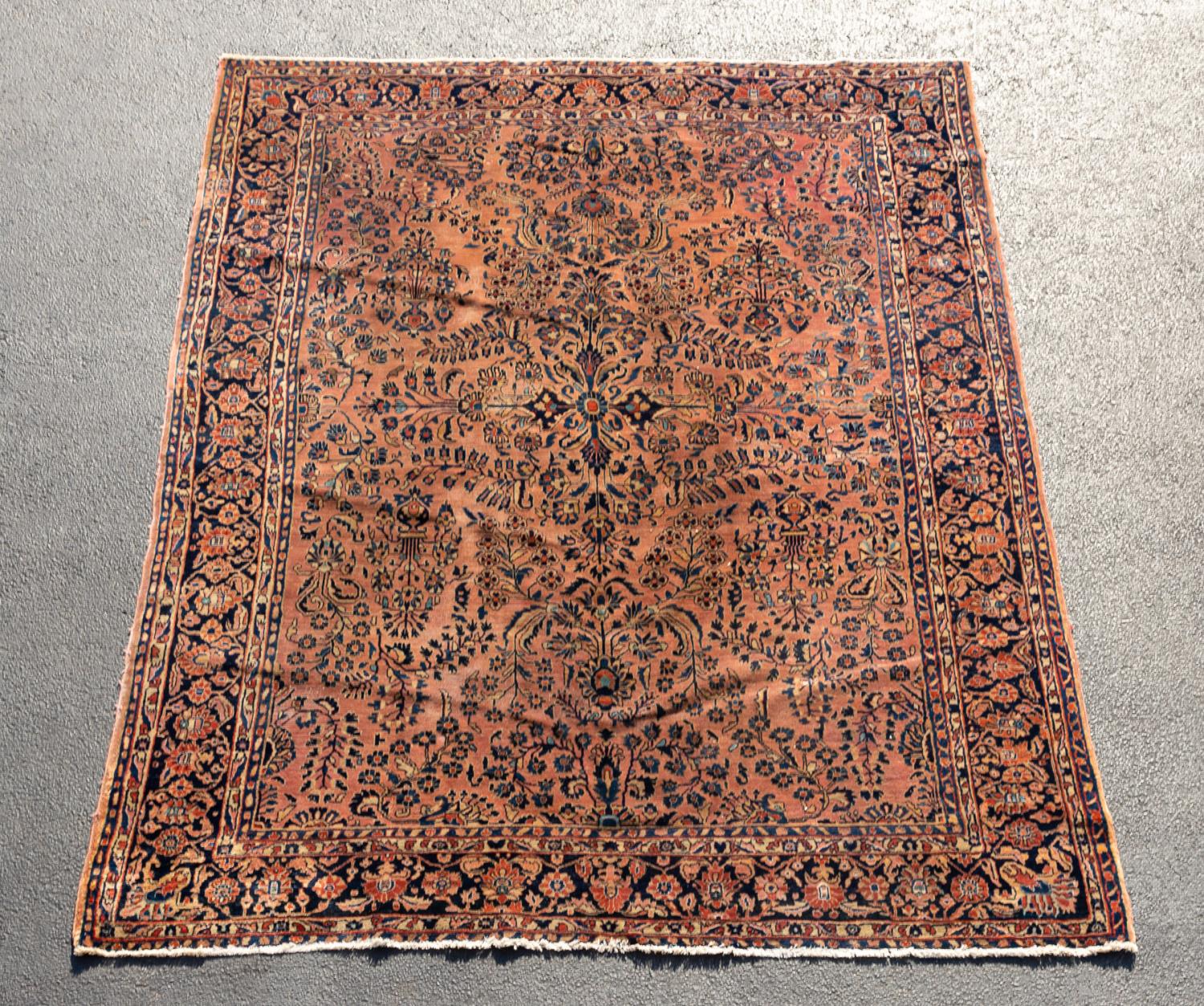 HAND KNOTTED WOOL PERSIAN SAROUK,