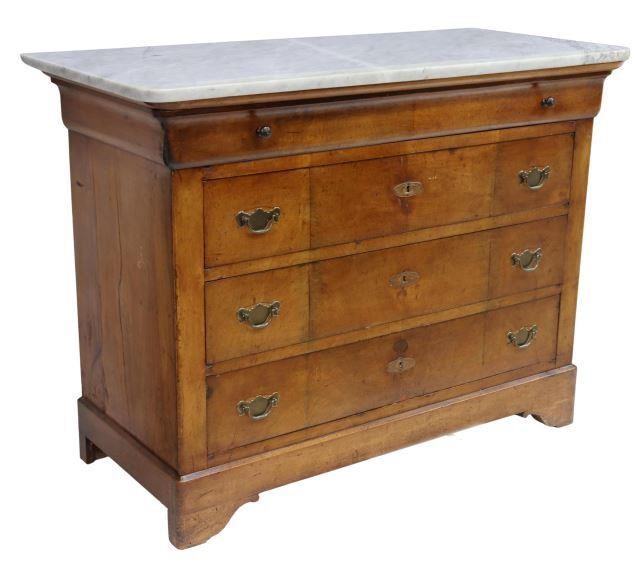 FRENCH LOUIS PHILIPPE MARBLE TOP 358dcb