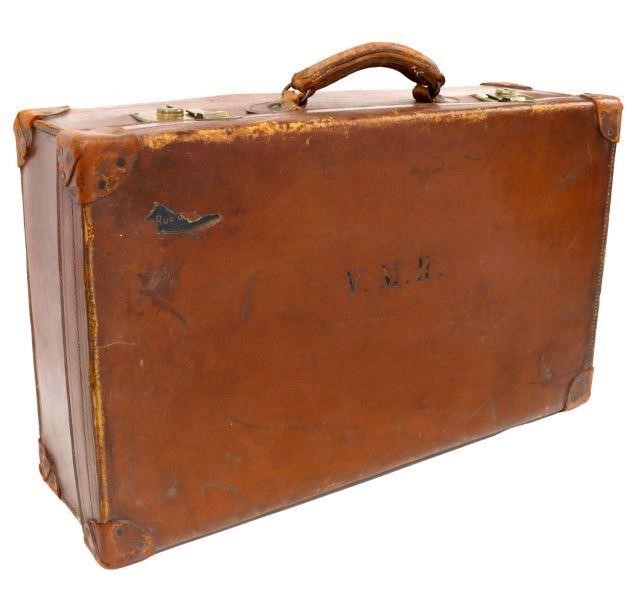 ENGLISH LEATHER SUITCASE TRUNK,