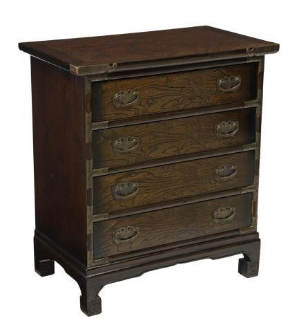 CHINESE ELM FOUR DRAWER CHEST NIGHTSTANDChinese 358e26