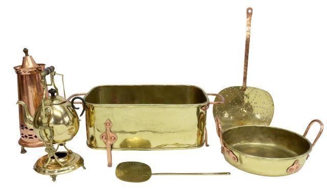  6 COPPER BRASS KITCHEN HOUSEWARES lot 358e41