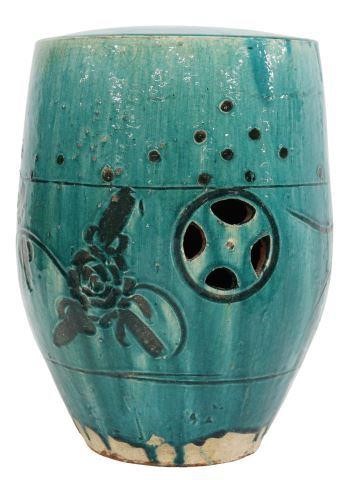 CHINESE TURQUOISE GLAZED CERAMIC