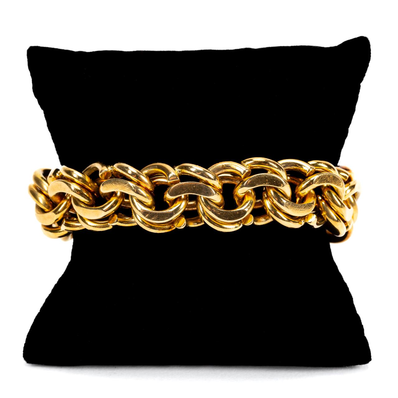 TIFFANY & CO. 18K YELLOW GOLD CURB