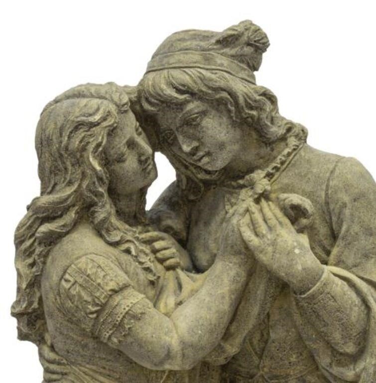 CAST STONE ROMEO & JULIET STATUARY