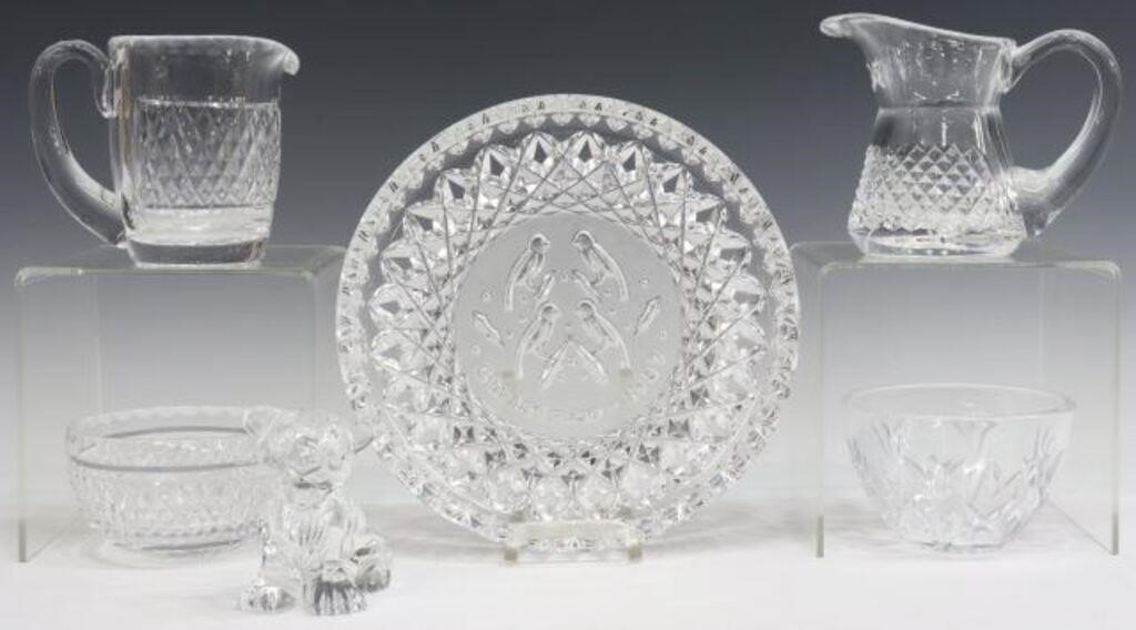 (6) WATERFORD CUT CRYSTAL DECORATIVE