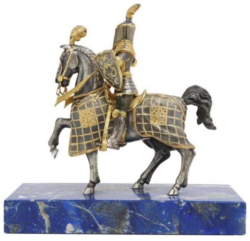 800 SILVER KNIGHT ON HORSEBACK