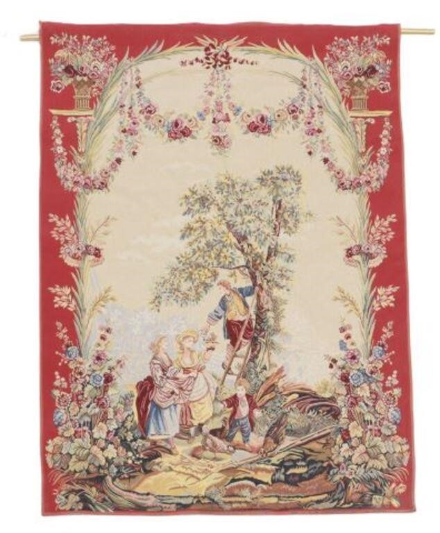 BEAUVAIS STYLE CHERRY PICKERS TAPESTRY