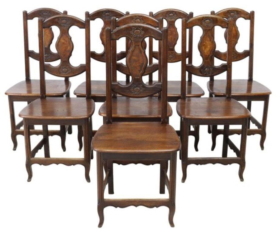 (8) FRENCH PROVINCIAL OAK DINING