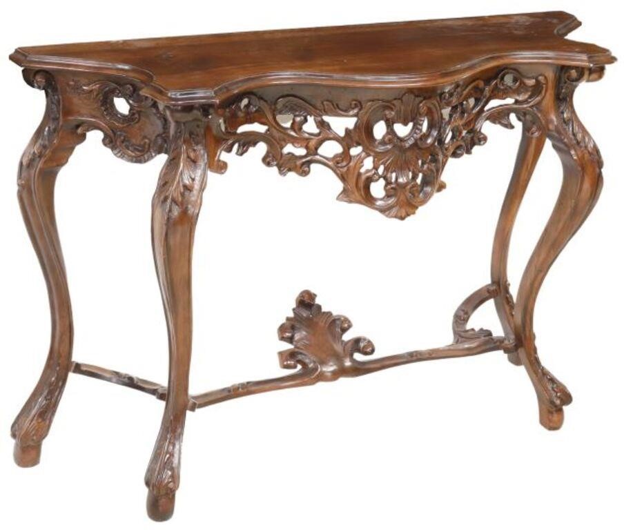 LOUIS XV STYLE CONSOLE TABLE &