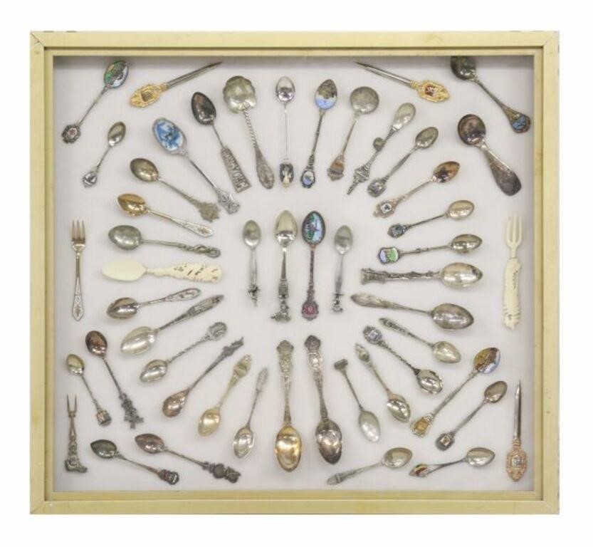  51 CASED COLLECTOR S SPOONS  3569b3