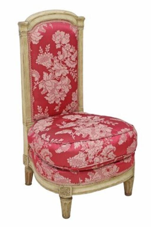 LOUIS XVI STYLE DAMASK UPHOLSTERED 3569cf